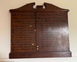 2. WW1 Plaque